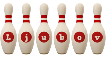 Ljubov bowling-pin logo