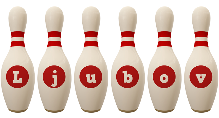 Ljubov bowling-pin logo