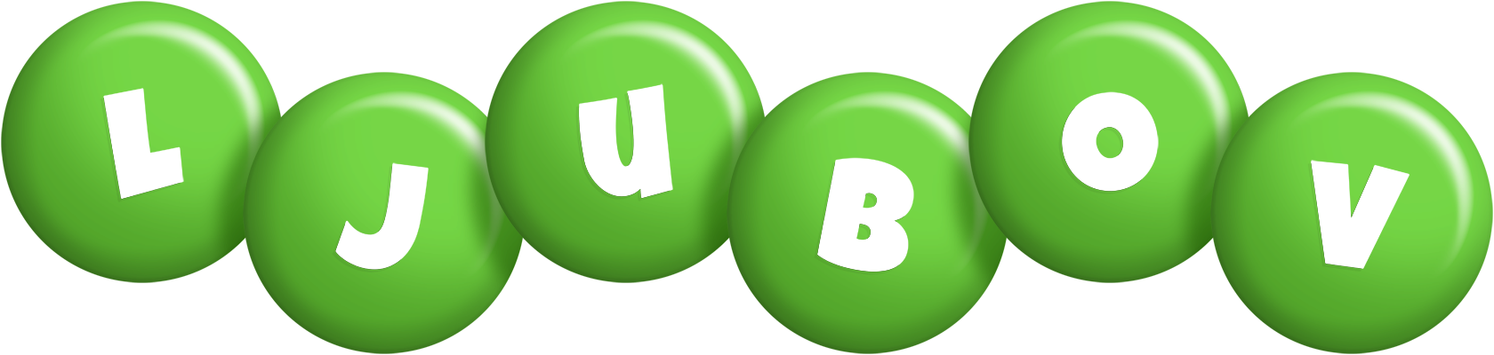 Ljubov candy-green logo