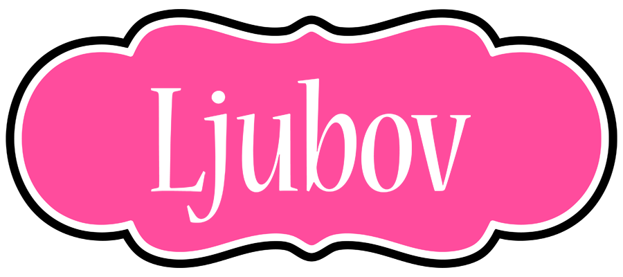 Ljubov invitation logo