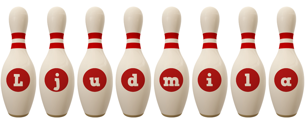 Ljudmila bowling-pin logo