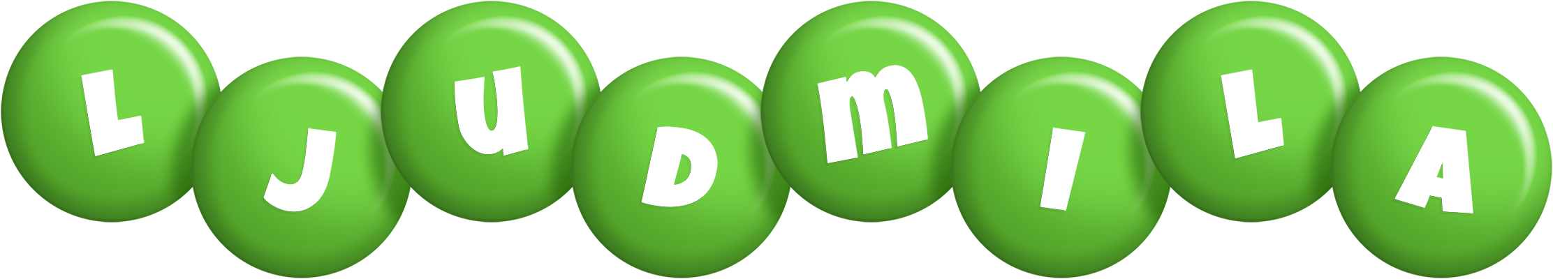 Ljudmila candy-green logo