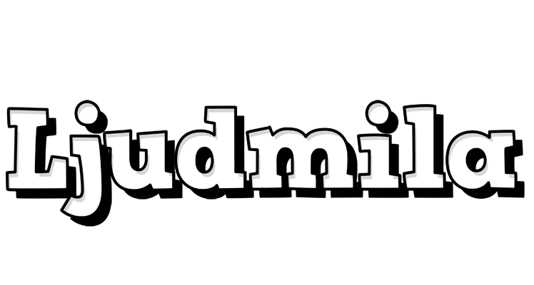 Ljudmila snowing logo