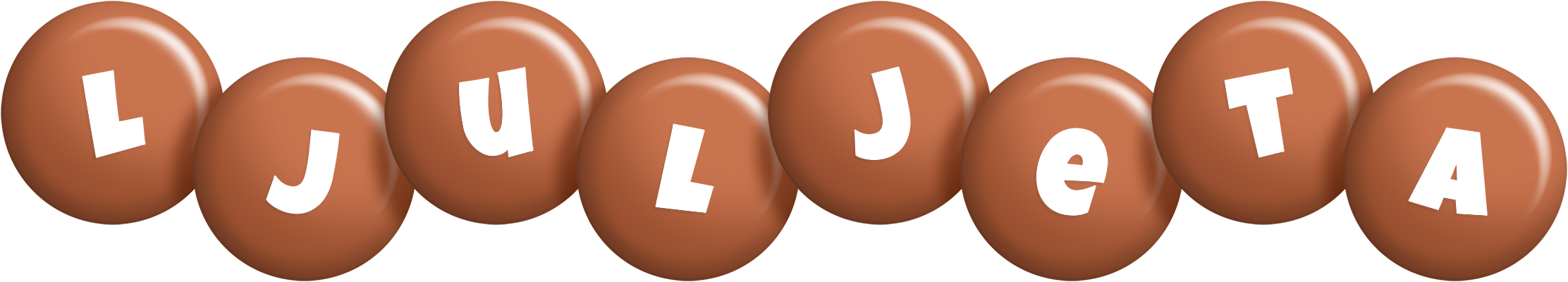 Ljuljeta candy-brown logo