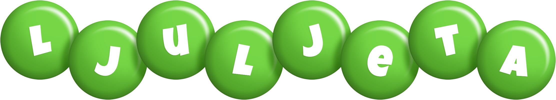 Ljuljeta candy-green logo
