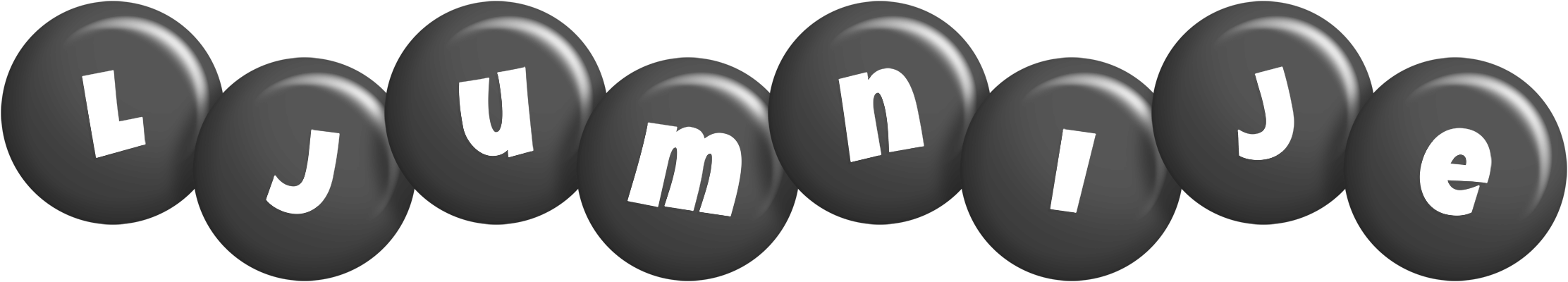 Ljumnije candy-black logo