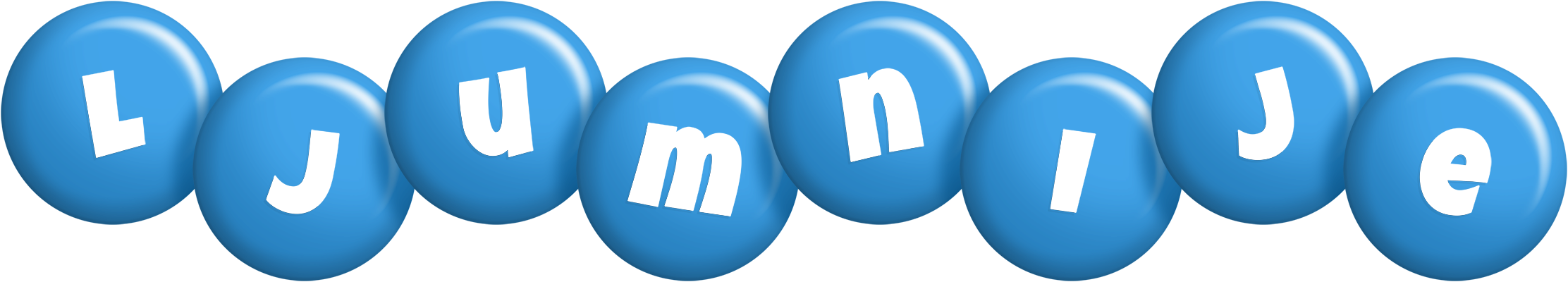 Ljumnije candy-blue logo