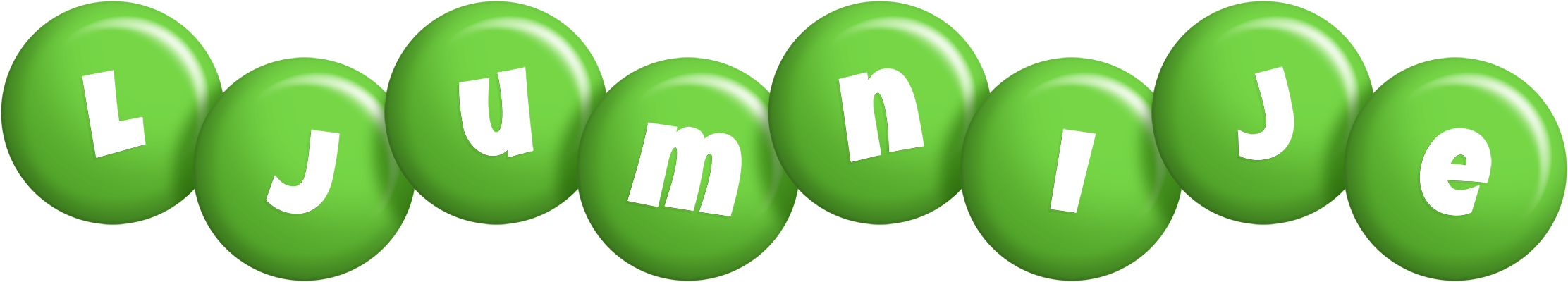 Ljumnije candy-green logo