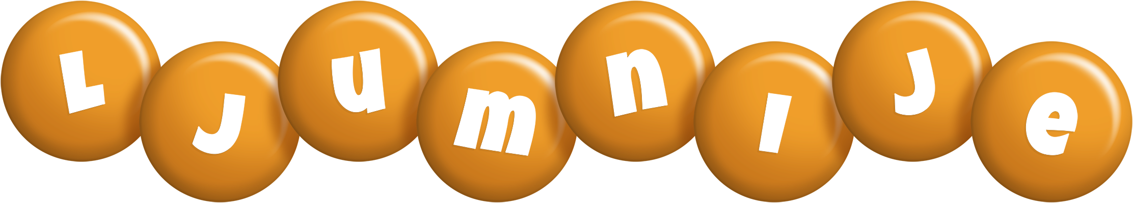 Ljumnije candy-orange logo