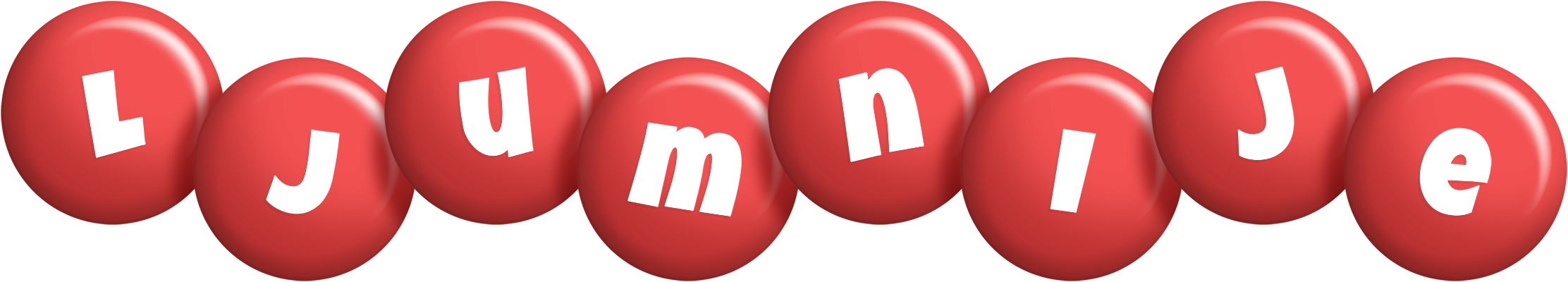 Ljumnije candy-red logo
