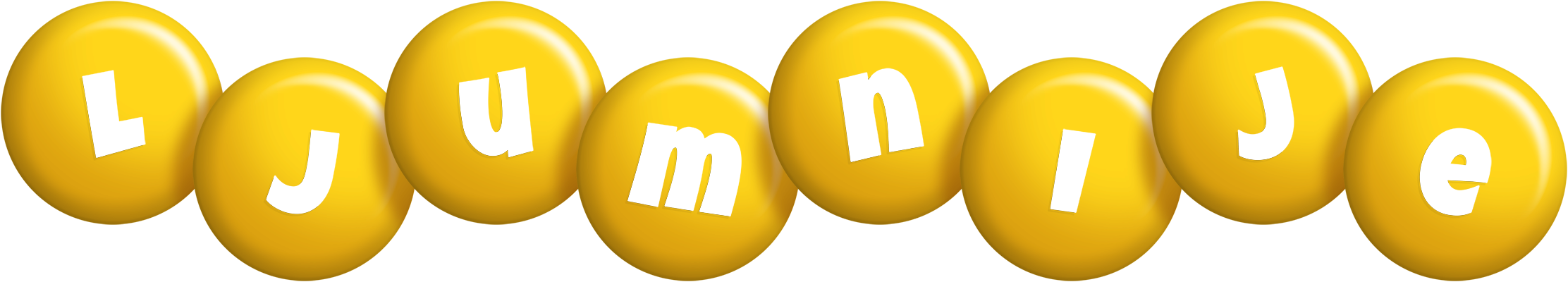 Ljumnije candy-yellow logo