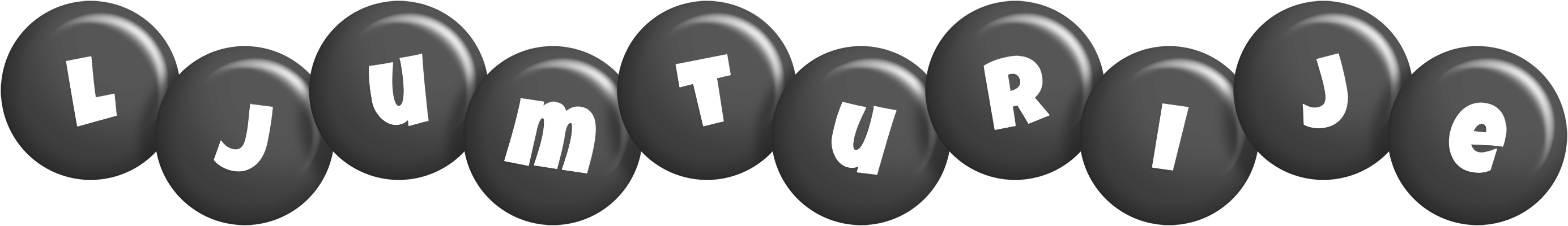 Ljumturije candy-black logo
