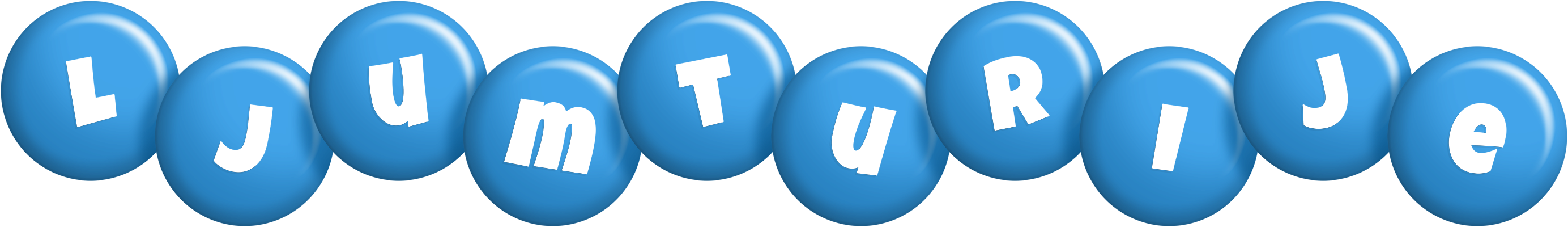 Ljumturije candy-blue logo
