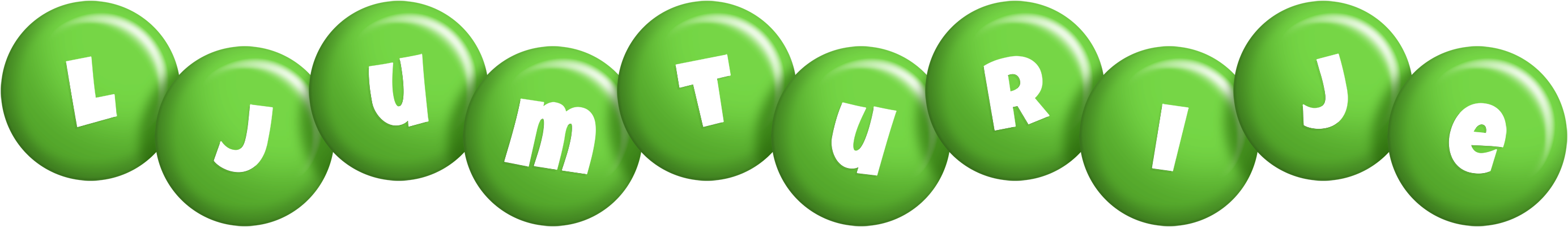 Ljumturije candy-green logo
