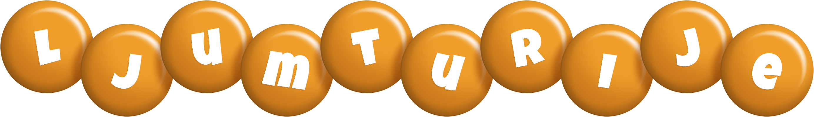 Ljumturije candy-orange logo