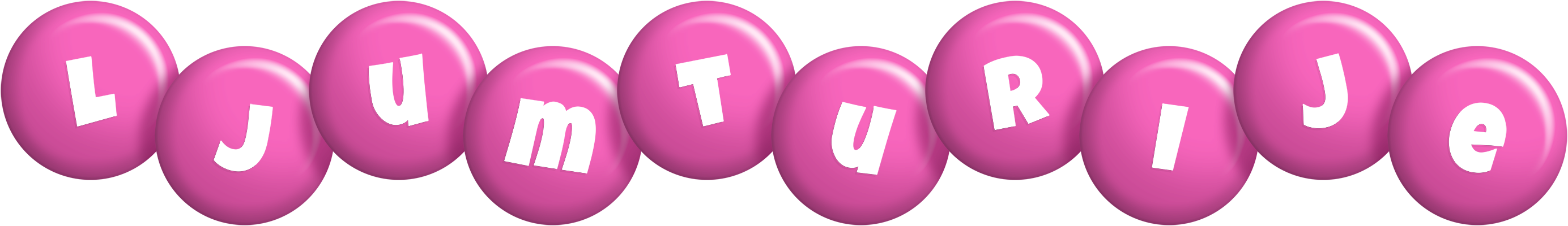 Ljumturije candy-pink logo