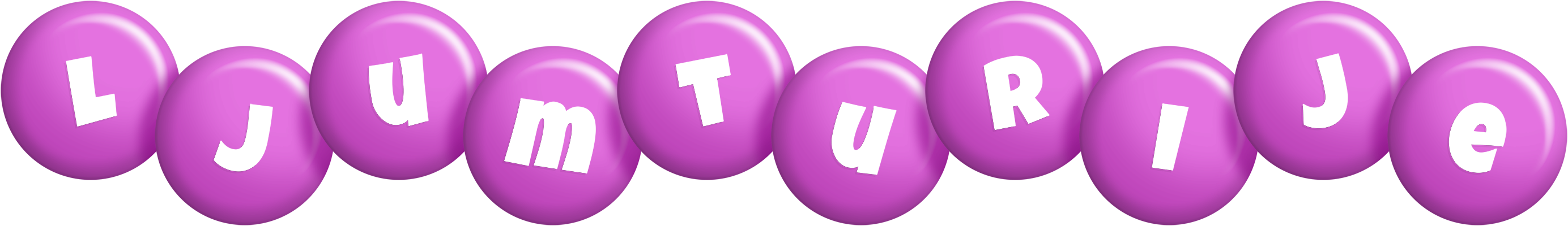 Ljumturije candy-purple logo