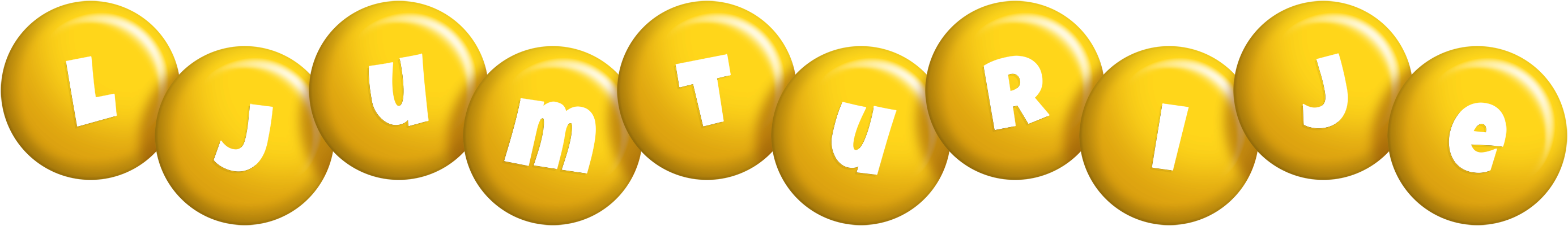 Ljumturije candy-yellow logo