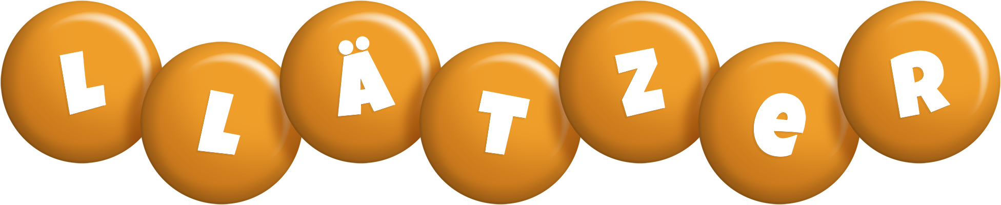 Llätzer candy-orange logo