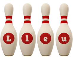 Lleu bowling-pin logo