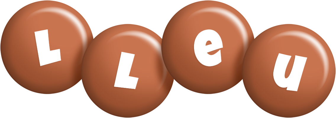 Lleu candy-brown logo