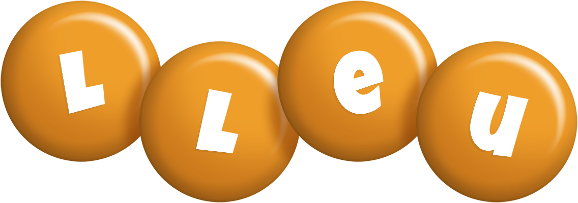 Lleu candy-orange logo