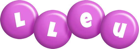 Lleu candy-purple logo