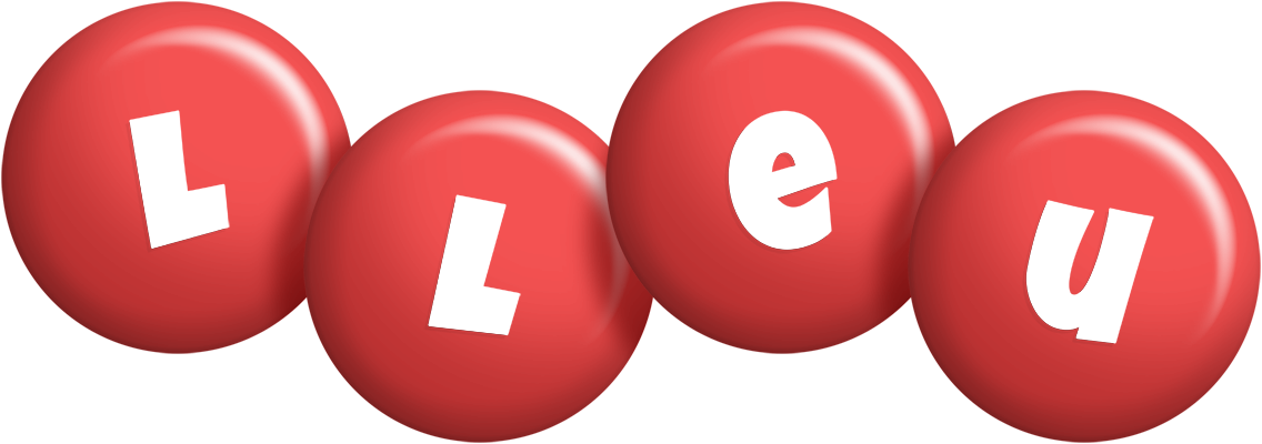 Lleu candy-red logo
