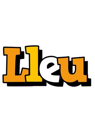 Lleu cartoon logo