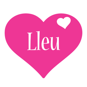 Lleu love-heart logo