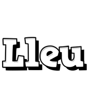 Lleu snowing logo