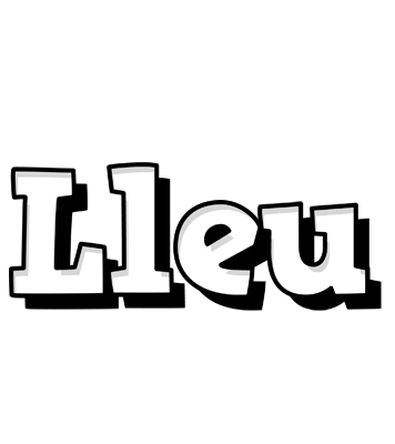 Lleu snowing logo