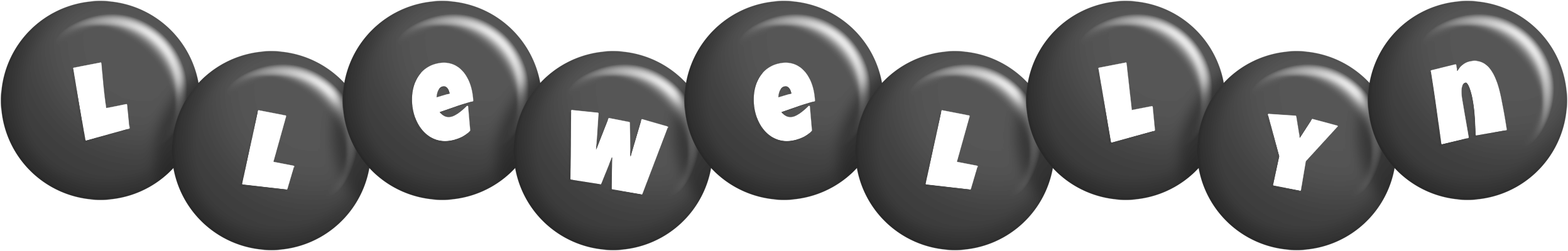 Llewellyn candy-black logo