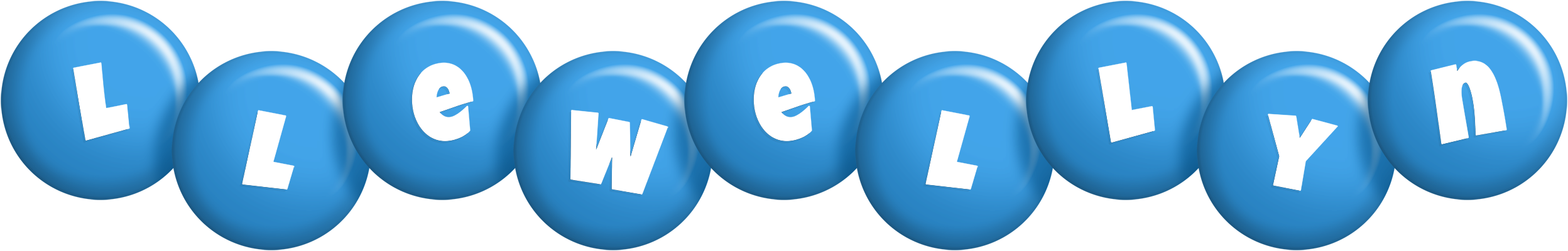 Llewellyn candy-blue logo