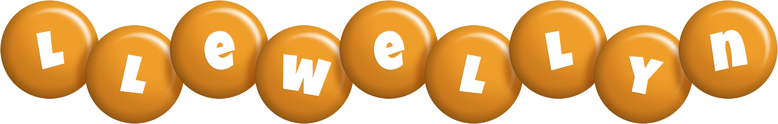 Llewellyn candy-orange logo