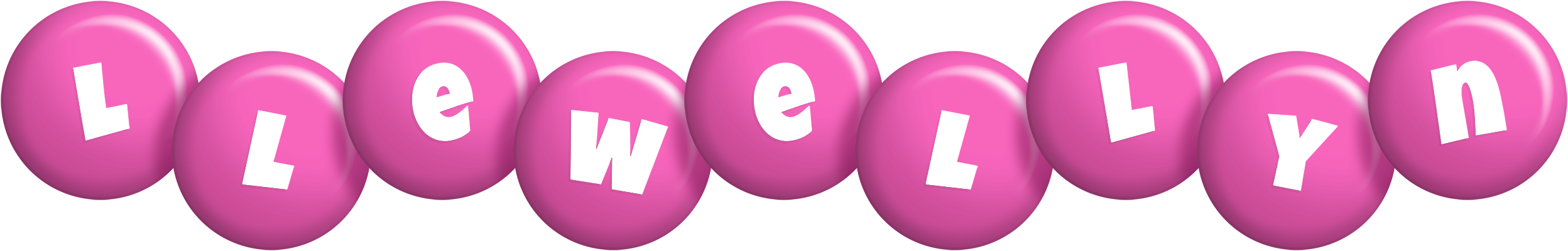 Llewellyn candy-pink logo