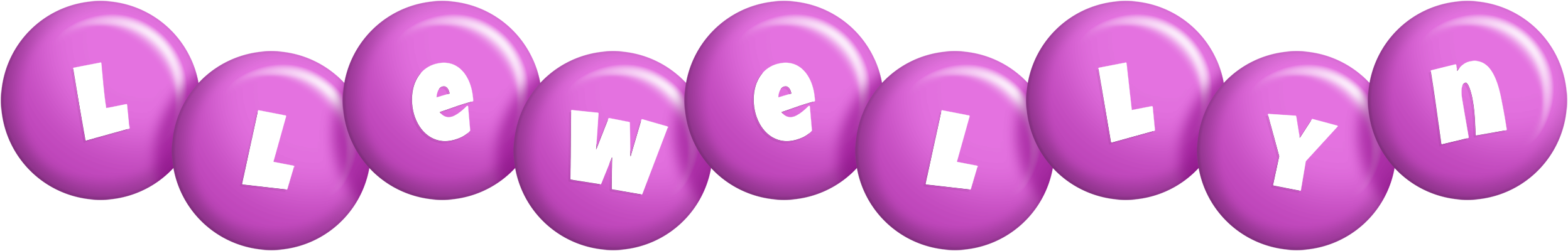 Llewellyn candy-purple logo
