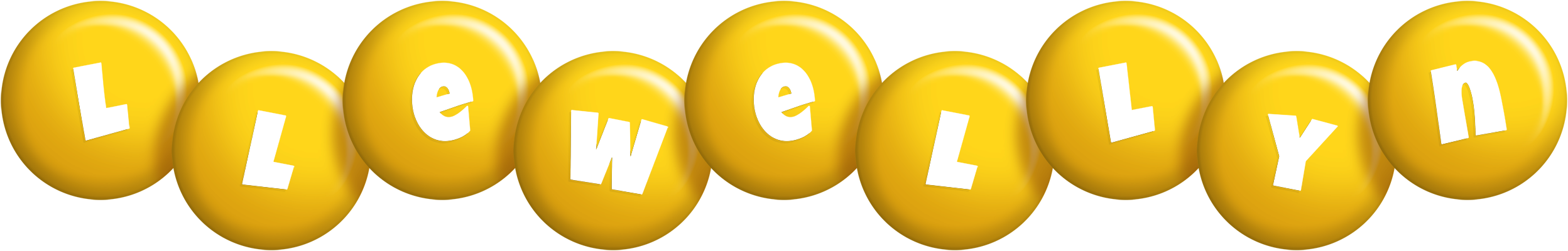 Llewellyn candy-yellow logo