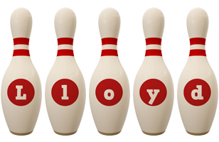 Lloyd bowling-pin logo