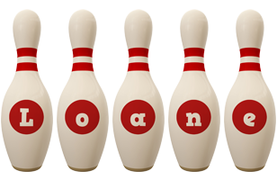 Loane bowling-pin logo