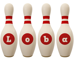 Loba bowling-pin logo