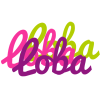 Loba flowers logo