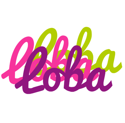 Loba flowers logo