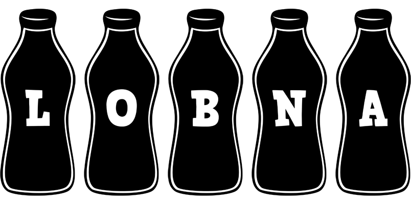 Lobna bottle logo