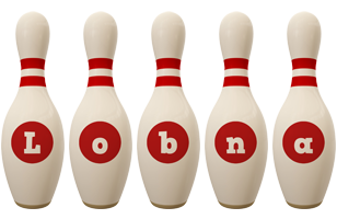 Lobna bowling-pin logo