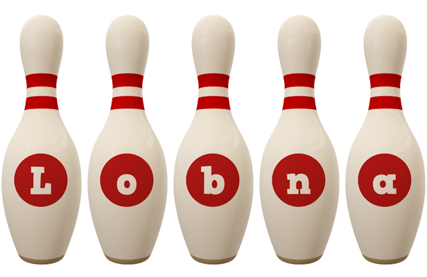 Lobna bowling-pin logo