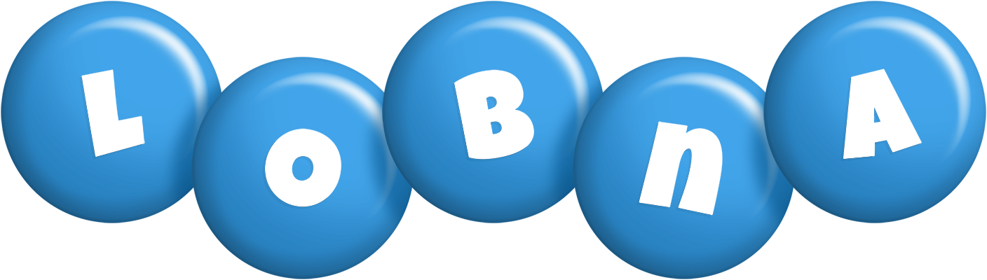 Lobna candy-blue logo
