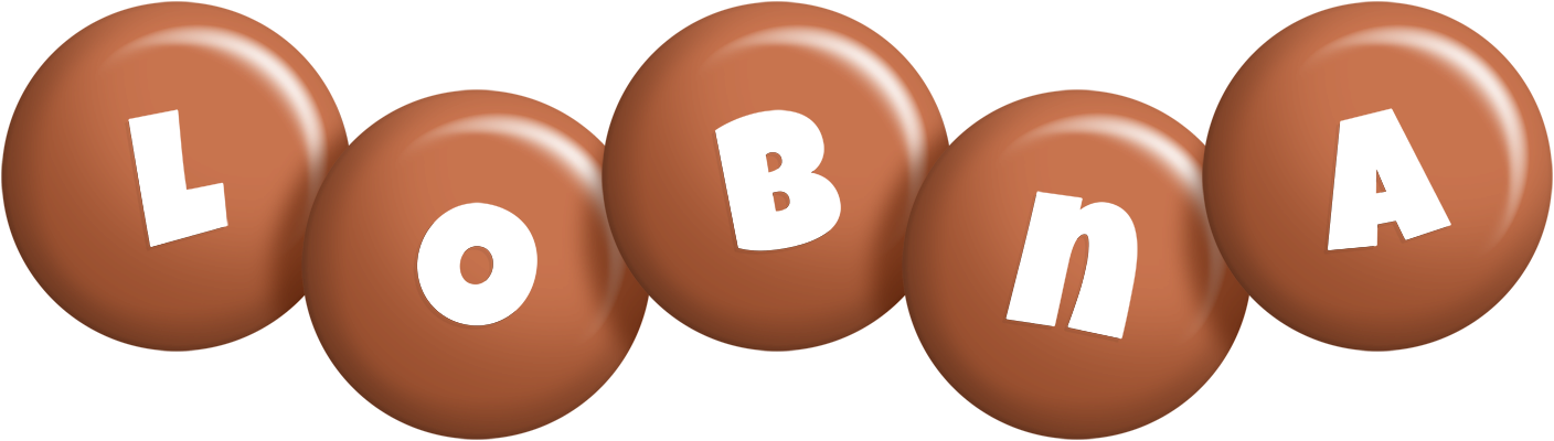 Lobna candy-brown logo