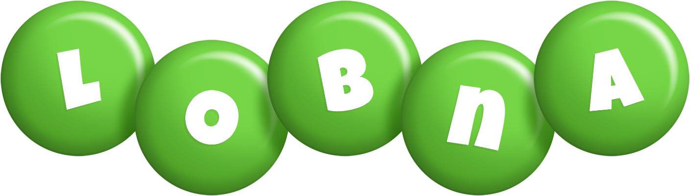 Lobna candy-green logo
