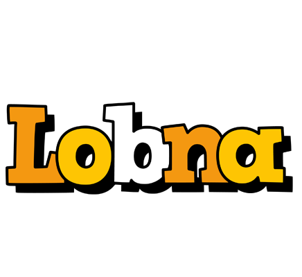 Lobna cartoon logo